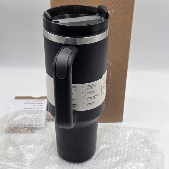 Stanley Black Chrome 40 Oz Quencher Tumbler H2.0 Flow State 40 oz, New - Picture 5 of 10